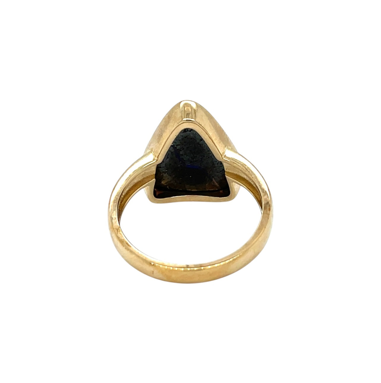 9ct Yellow Gold Winton Boulder Opal Ring (O)