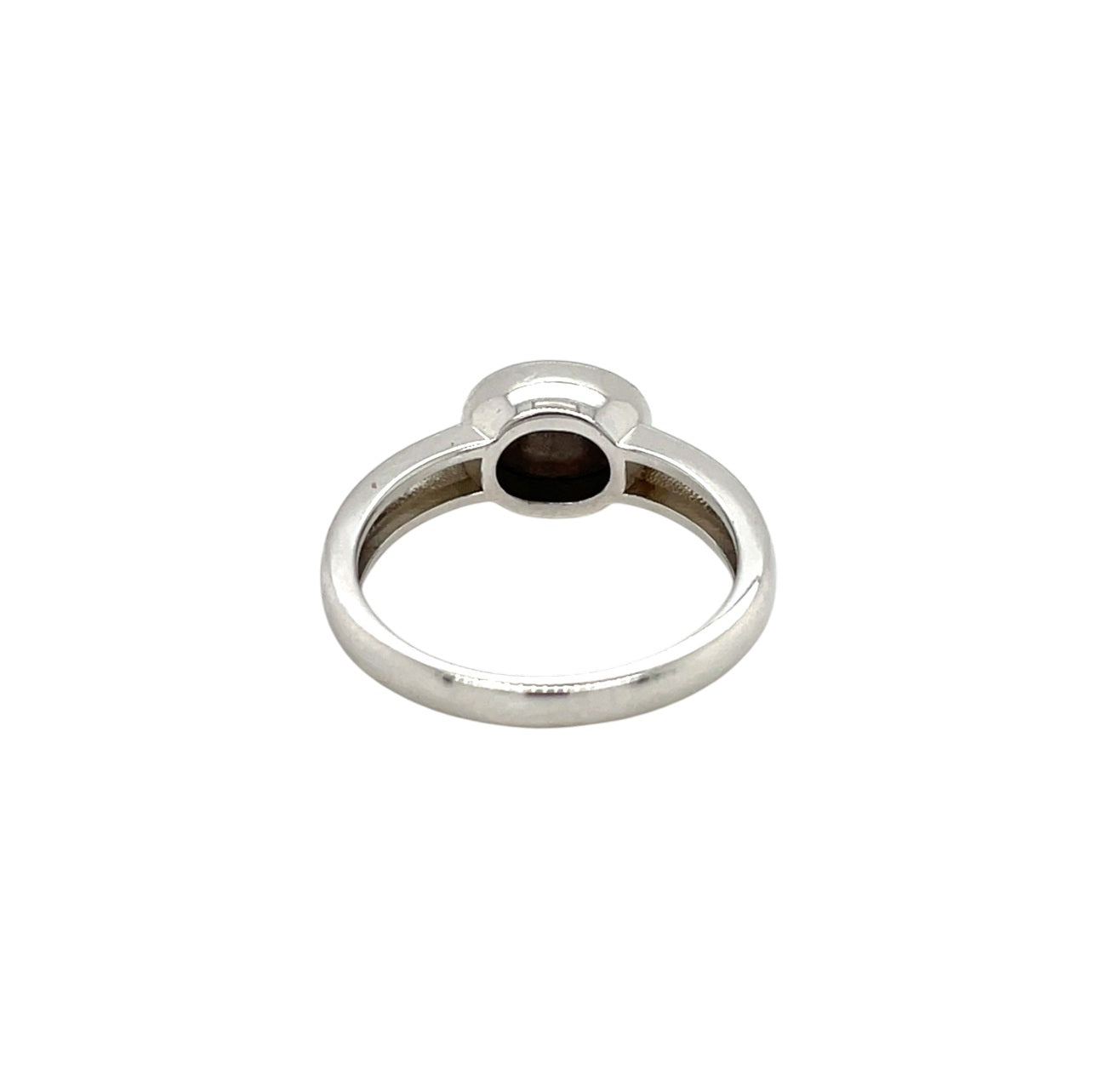 Silver Oval Opal Doublet Ring (M)