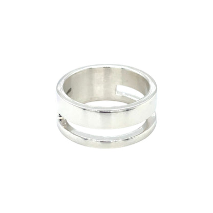 Silver Wide Cut Out Ring (O1/2)