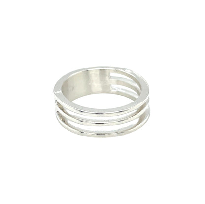 Silver Double Cutout Ring (O1/2)