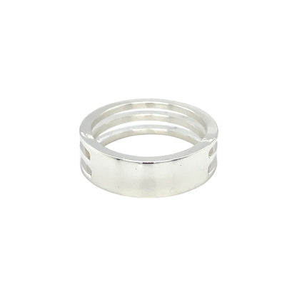 Silver Double Cutout Ring (O1/2)