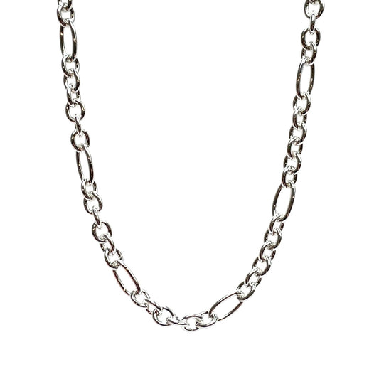 Silver Chunky Figaro Chain (18")