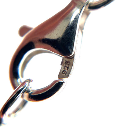 Silver Ball & Double Chain Bracelet (7.5")