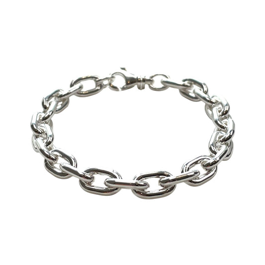 Silver Heavy Weight Long Trace Bracelet (7.5")