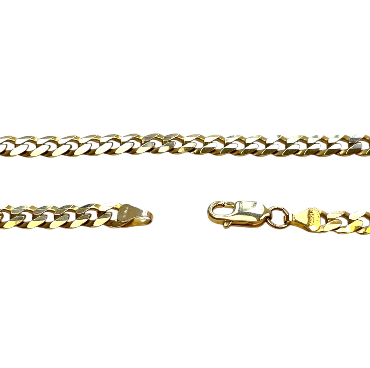 14ct Yellow Gold Flat Curb Chain (18")