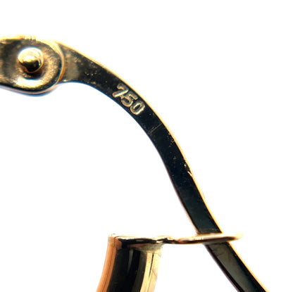 18ct Yellow Gold Round Tube Hoop Earrings