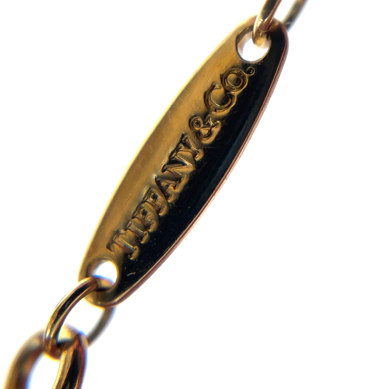 18ct Yellow Gold Tiffany & Co. Diamond Solitaire Necklace (16")