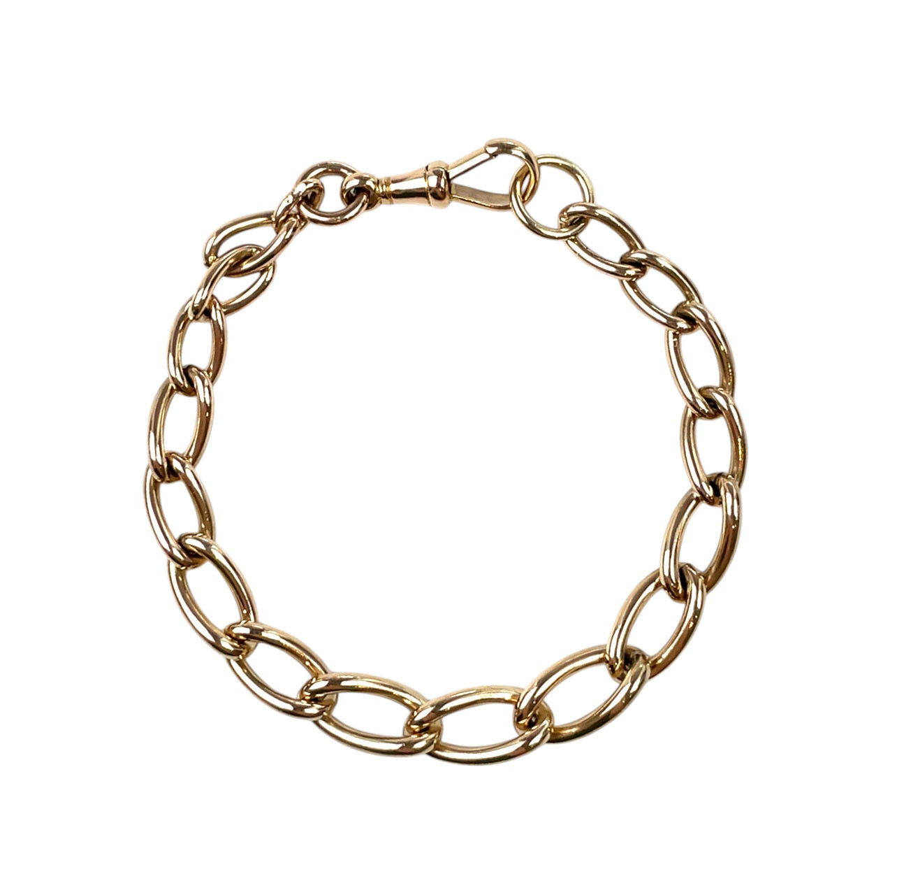 9ct Yellow Gold Fancy Link Bracelet (7")