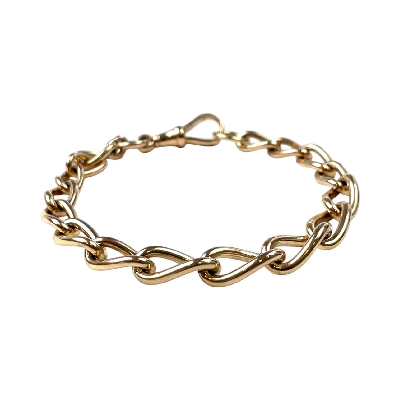9ct Yellow Gold Fancy Link Bracelet (7")