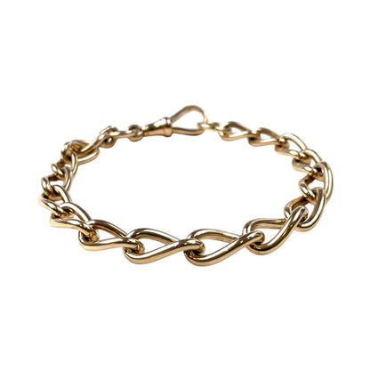 9ct Yellow Gold Fancy Link Bracelet (7")
