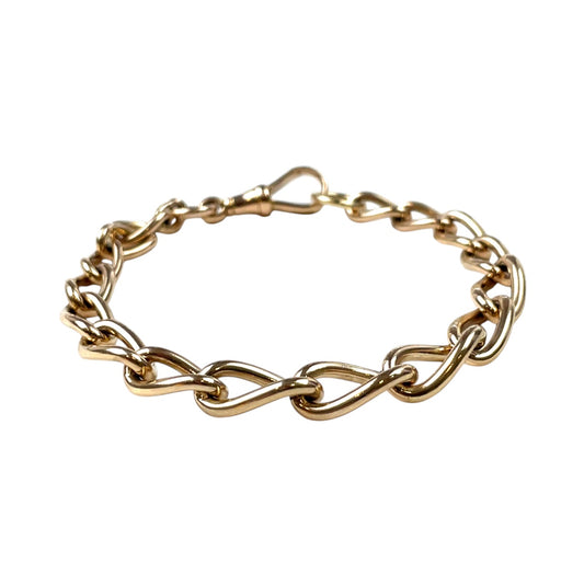 9ct Yellow Gold Fancy Link Bracelet (7")