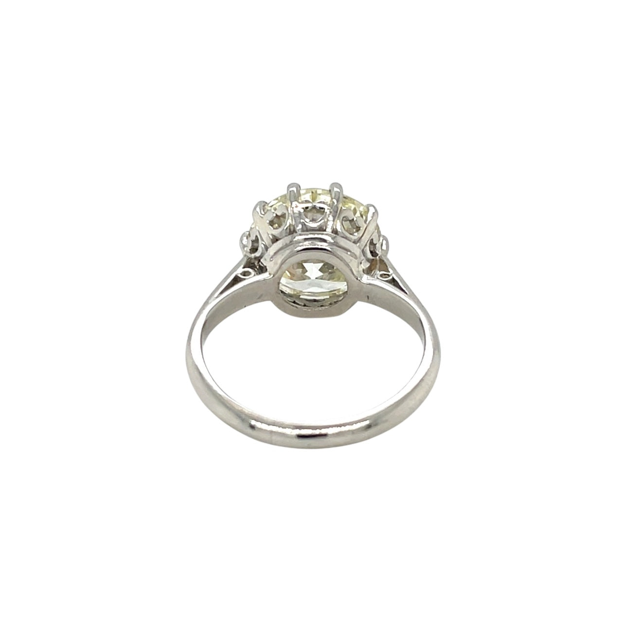 Platinum Old Cut Diamond Solitaire Ring (K)