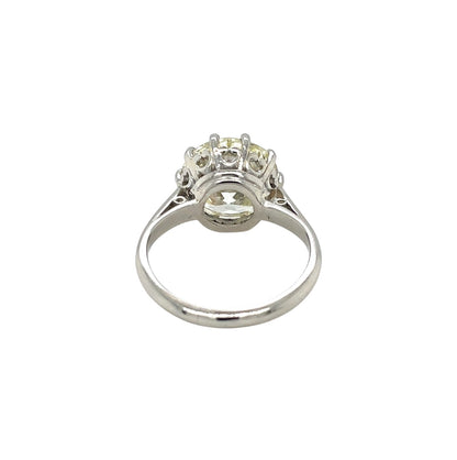 Platinum Old Cut Diamond Solitaire Ring (K)
