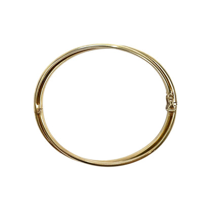 9ct Yellow Gold Double Strand Hollow Bangle