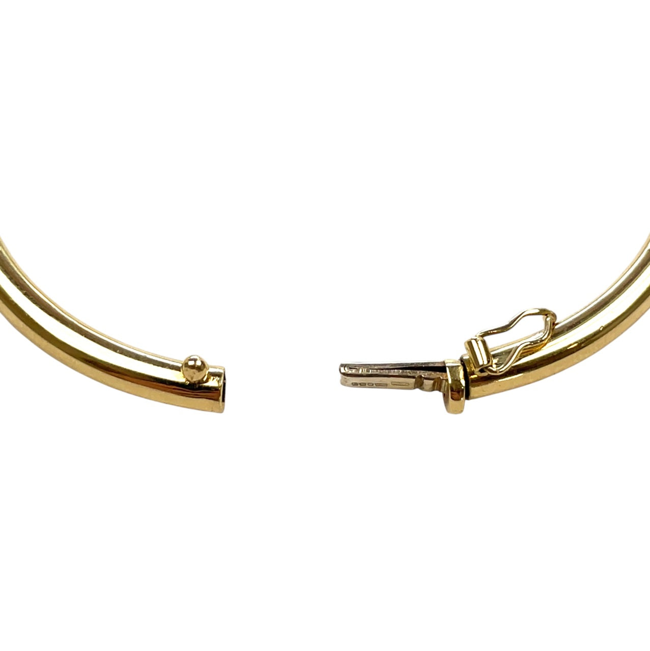18ct Yellow & White Gold Cross-Over Bangle