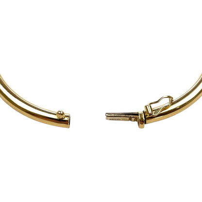 18ct Yellow & White Gold Cross-Over Bangle