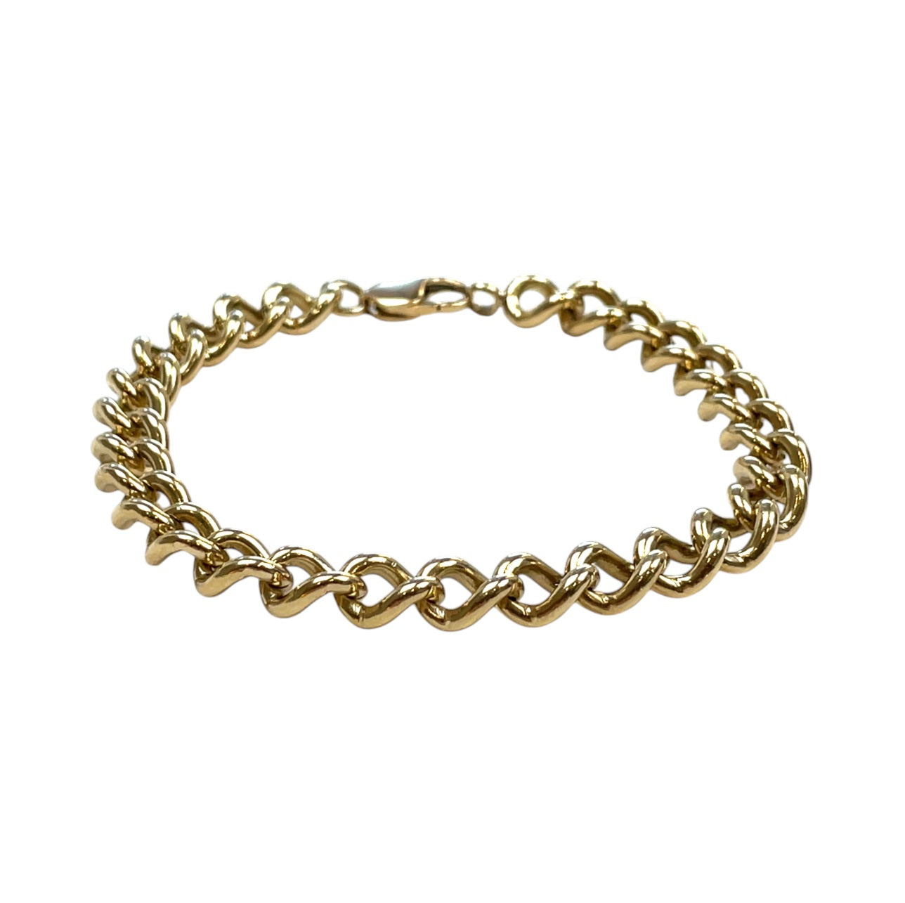 9ct Gold Heavy Curb Link Bracelet (9")