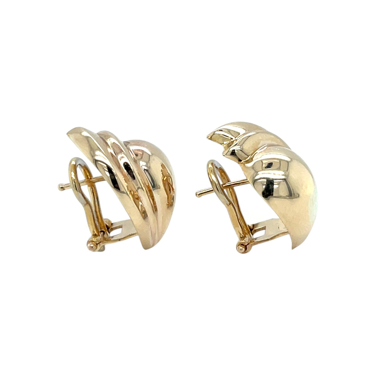 9ct Yellow Gold Shell Shaped Earrings
