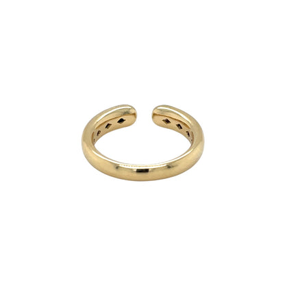18ct Yellow Gold Open Diamond Ring (M)