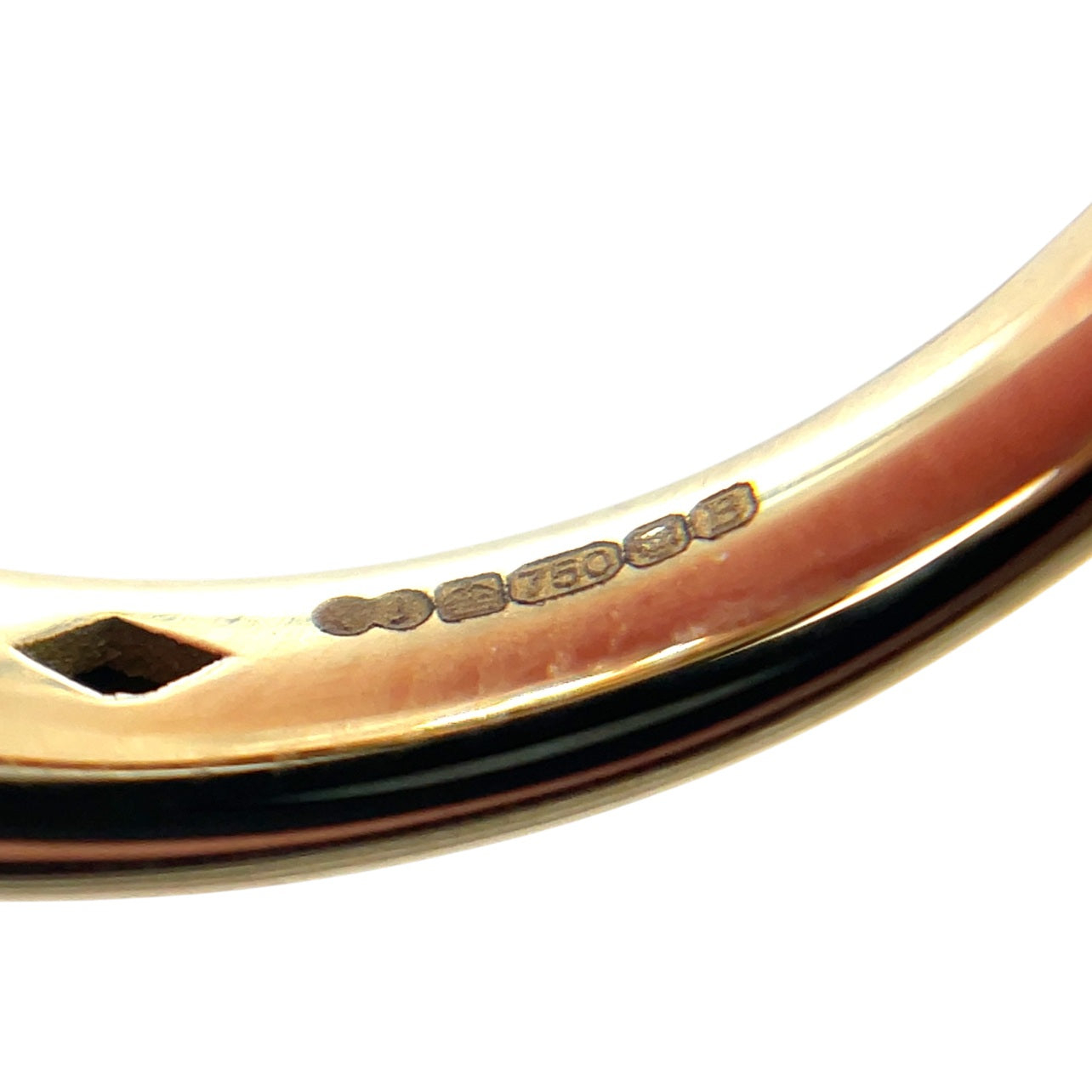 18ct Yellow Gold Open Diamond Ring (M)