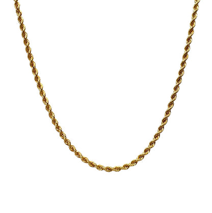 18ct Yellow Gold Rope Chain (17")