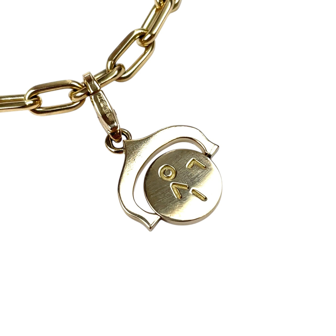 18ct Yellow Gold Cartier Santos Charm Bracelet (7.5")