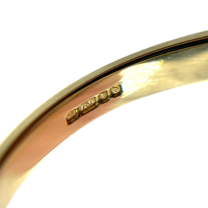 18ct Yellow Gold Diamond Cluster Ring (N1/2)