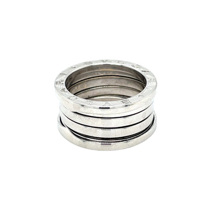 18ct White Gold Bvlgari B.Zero1 Four Band Ring (M)
