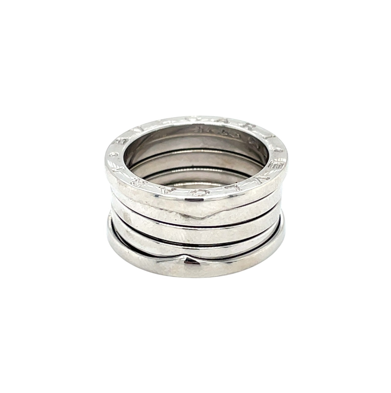 18ct White Gold Bvlgari B.Zero1 Four Band Ring (M)