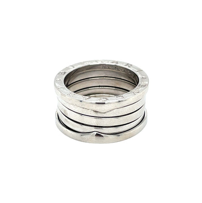 18ct White Gold Bvlgari B.Zero1 Four Band Ring (M)