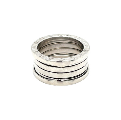 18ct White Gold Bvlgari B.Zero1 Four Band Ring (M)