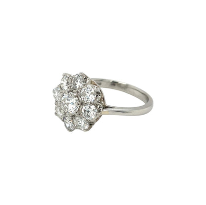 Platinum Diamond Cluster Ring (M)