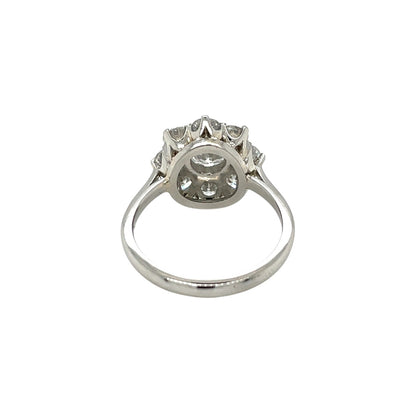 Platinum Diamond Cluster Ring (M)