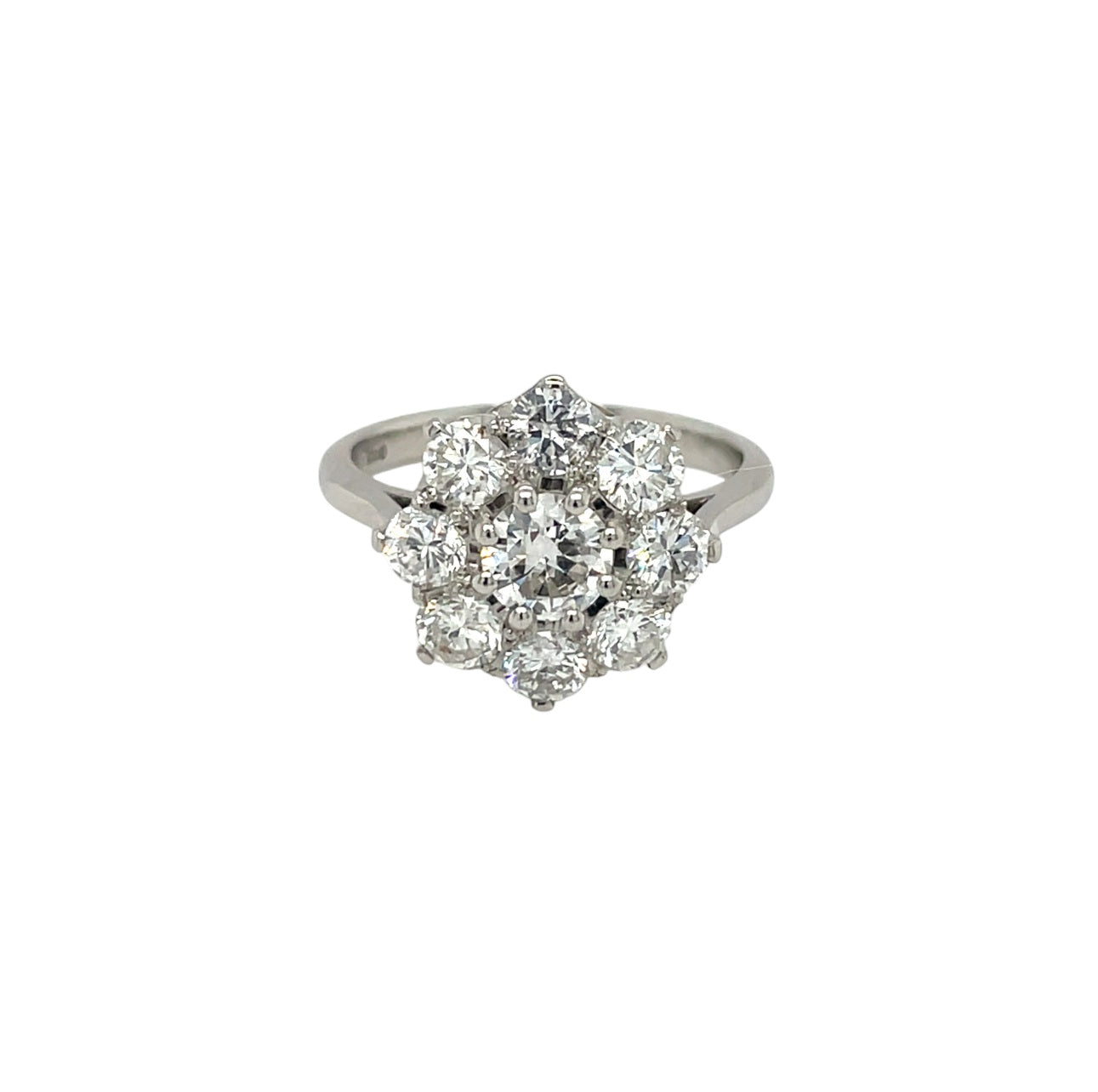 Platinum Diamond Cluster Ring (M)