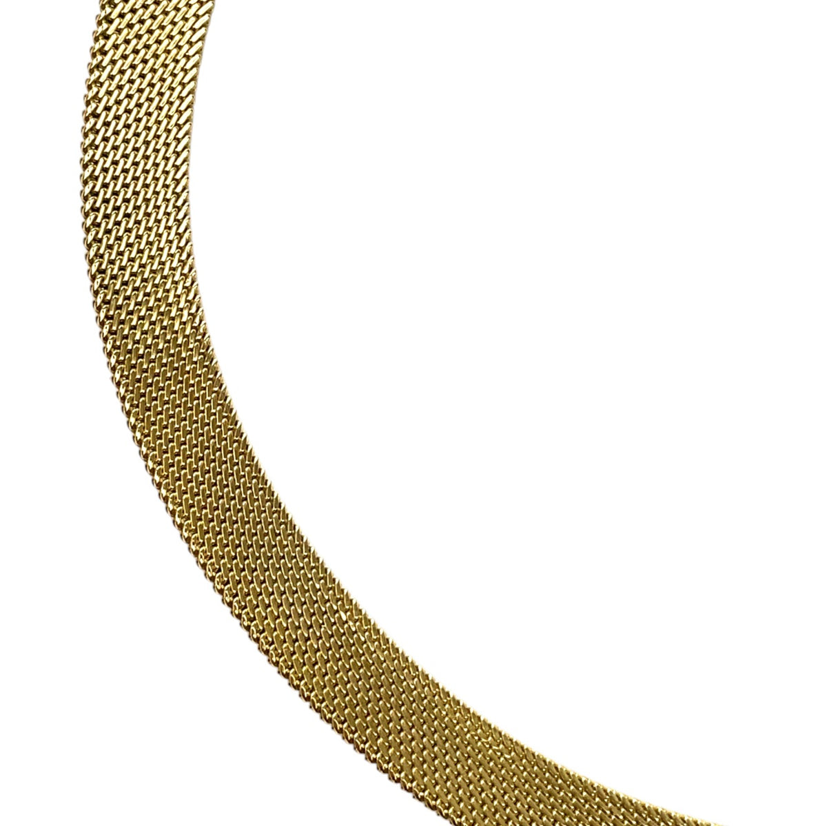 18ct Yellow Gold Mesh Collar Necklace (16")