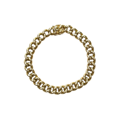18ct Yellow Gold Curb Bracelet (8.5")