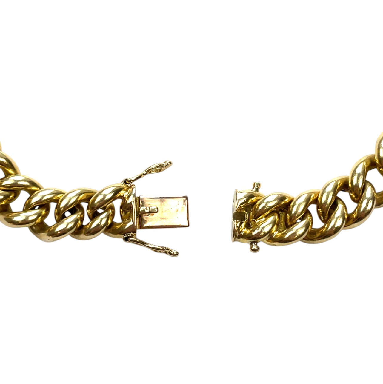 18ct Yellow Gold Curb Bracelet (8.5")