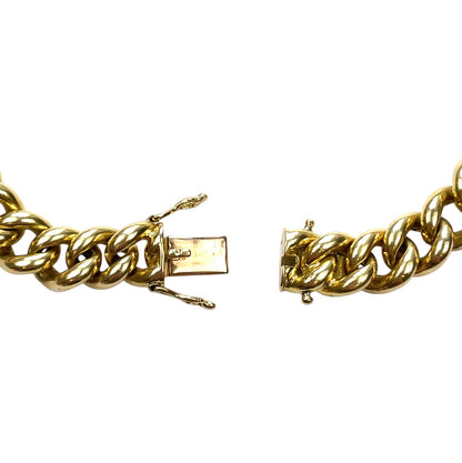 18ct Yellow Gold Curb Bracelet (8.5")