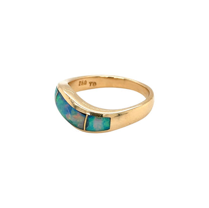 18ct Yellow Gold Opal Ring (P)
