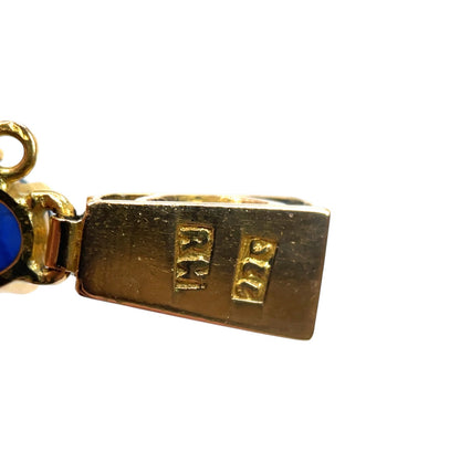 18ct Yellow Gold Cabochon Sapphire Bracelet (7")