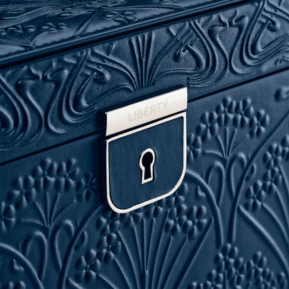 WOLF X LIBERTY All Over Ianthe Large Jewellery Box - Navy
