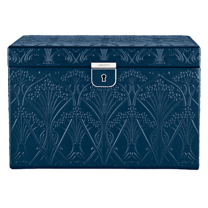 WOLF X LIBERTY All Over Ianthe Large Jewellery Box - Navy