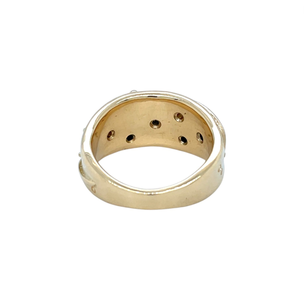 18ct Yellow Gold Diamond Set Dress Ring (R)