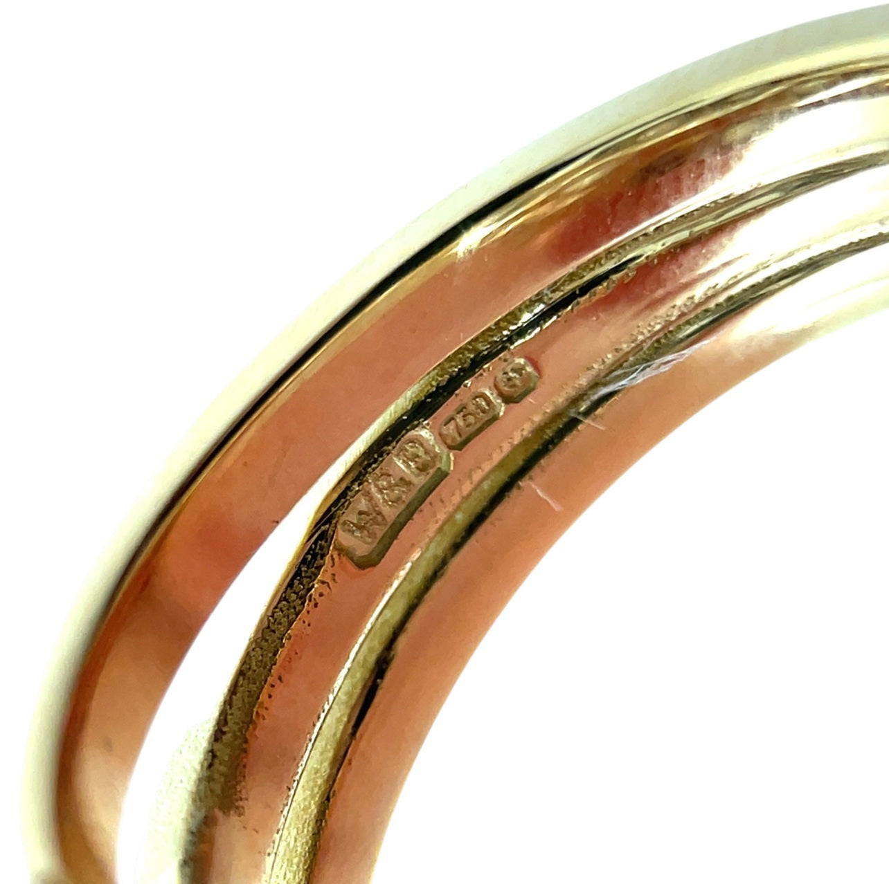 18ct Yellow Gold Diamond Bubble Ring (O)
