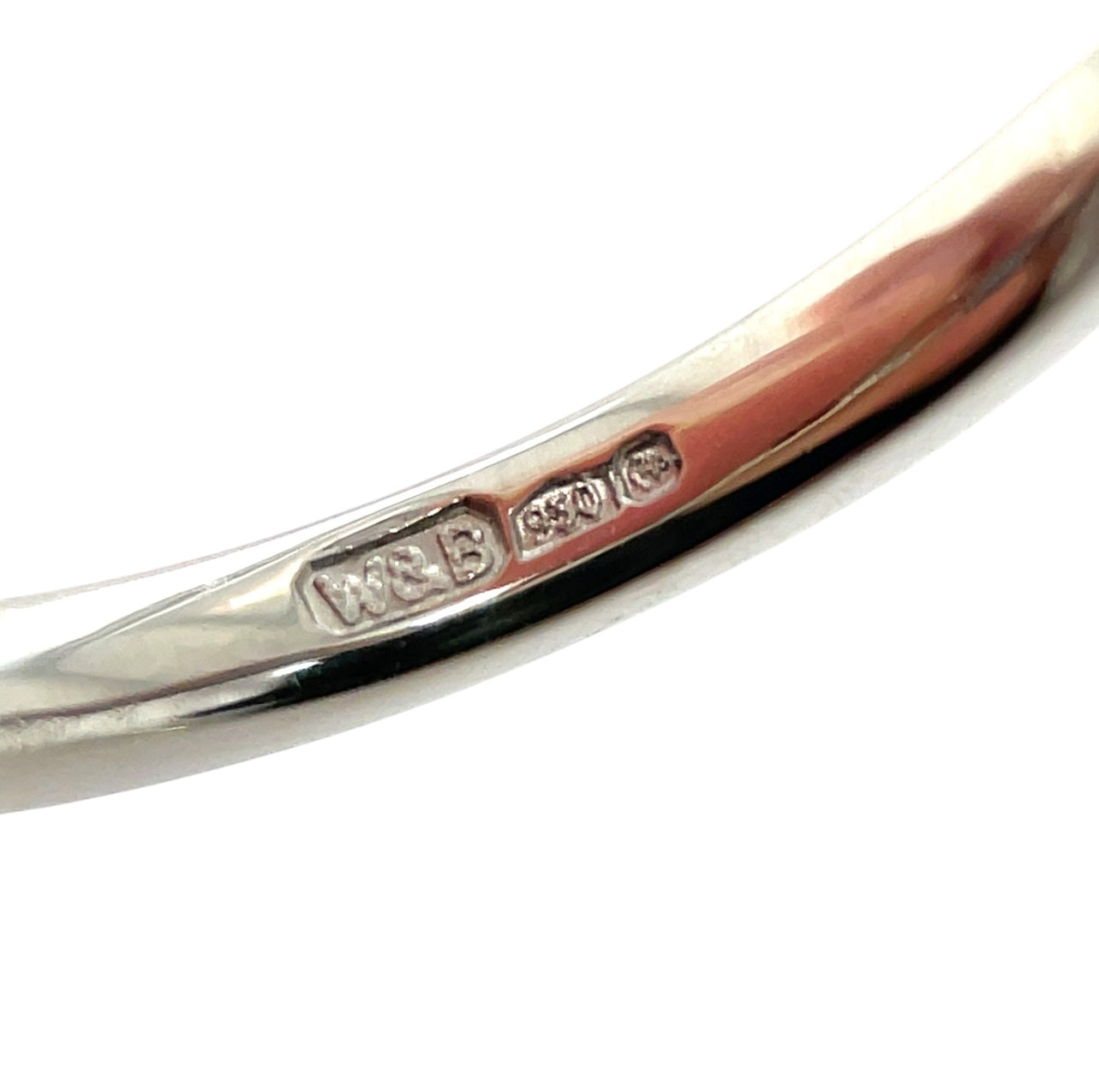 Platinum Sapphire Five Stone Half-Set Eternity Ring (M)