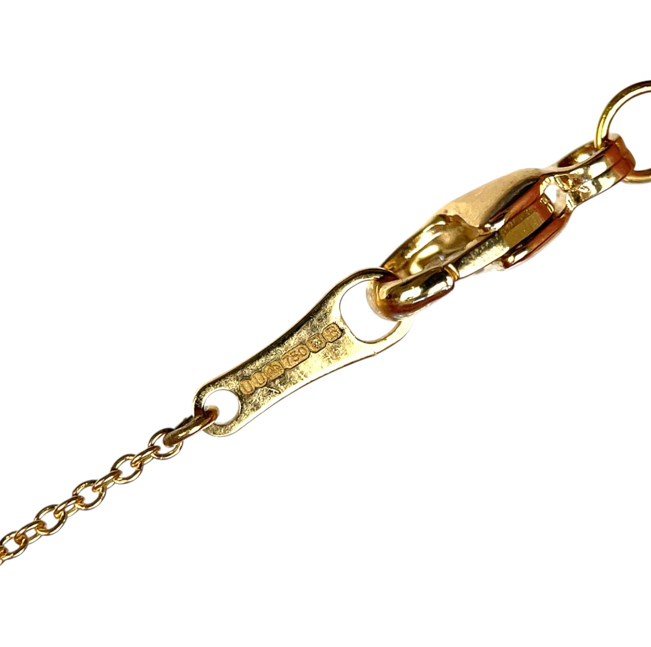 18ct Yellow Gold Diamond & Pearl Drop Pendant (16")