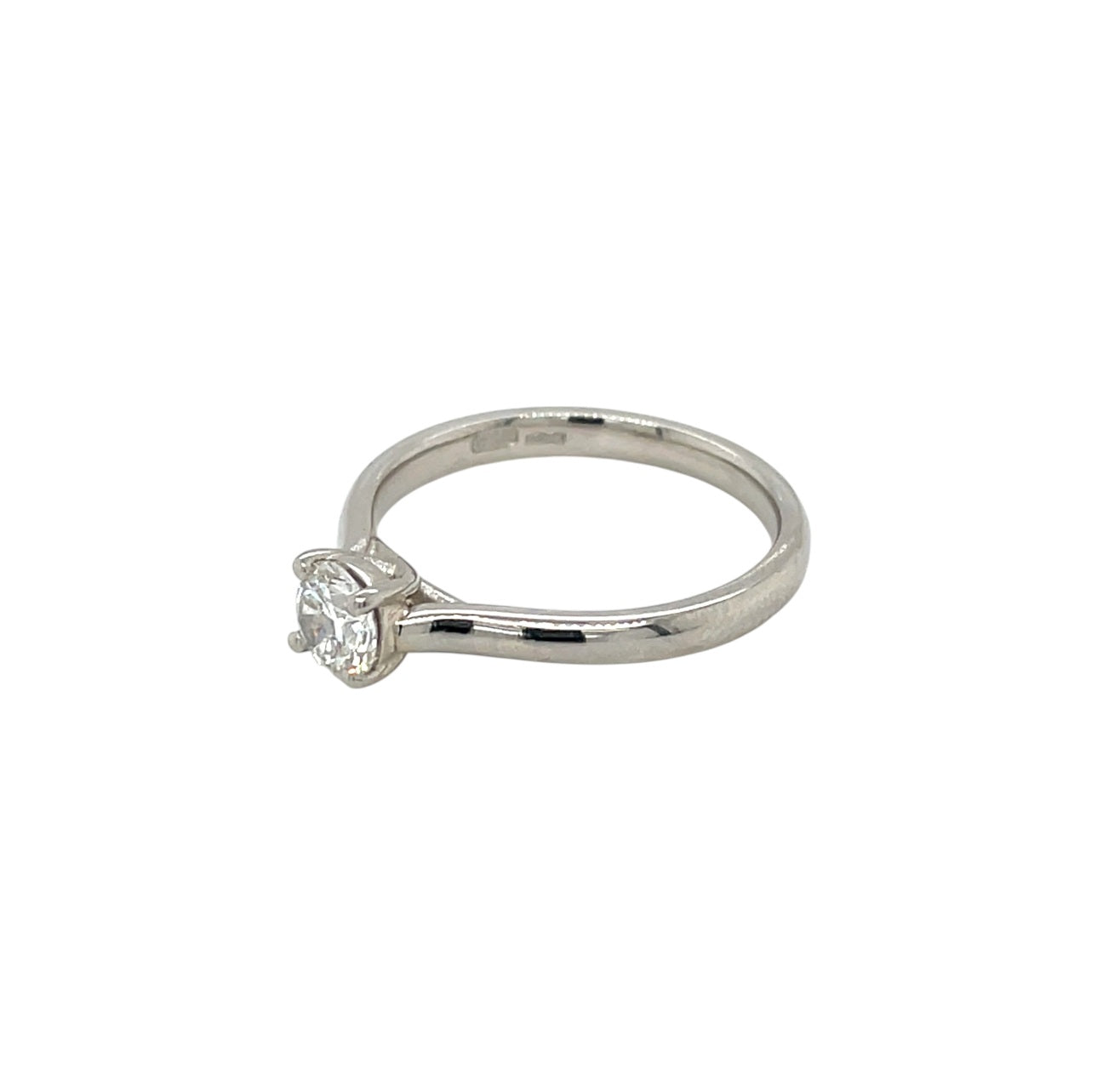 Platinum Diamond Single Stone Ring (N)