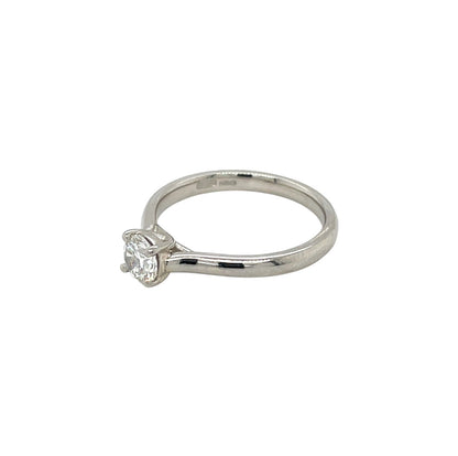 Platinum Diamond Single Stone Ring (N)