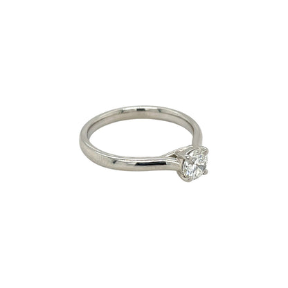 Platinum Diamond Single Stone Ring (N)