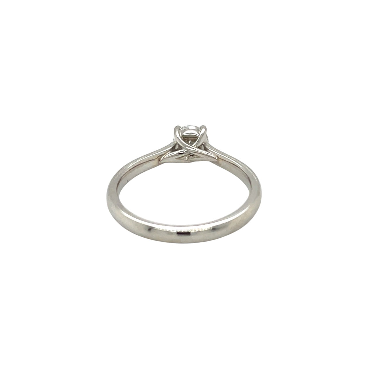 Platinum Diamond Single Stone Ring (N)